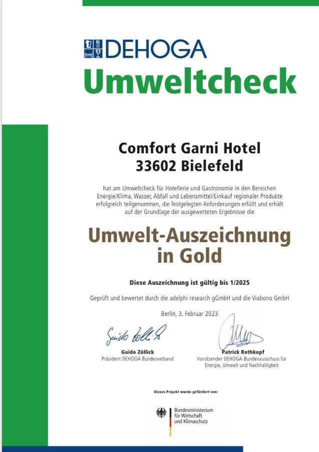 Comfort Garni Stadtzentrum Hotel Bielefeld Eksteriør billede